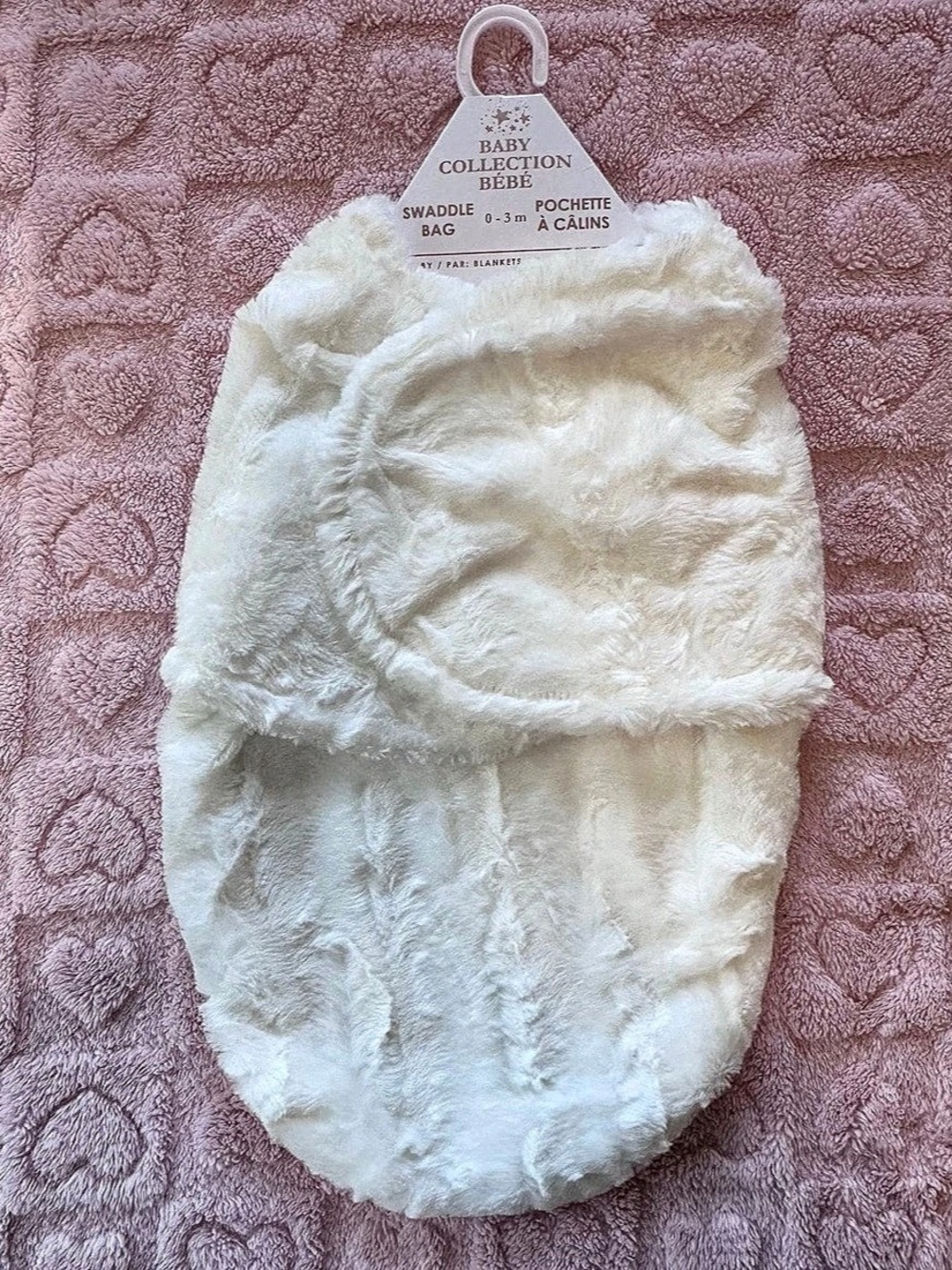 Blankets and Beyond Bébé Swaddle Bag Baby White NWT 0-3m